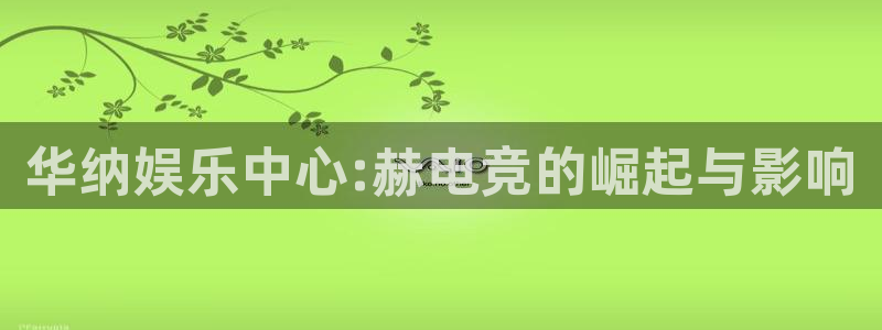 小艾电竞平台官方网：华纳娱乐中心:赫电竞的崛起与影响
